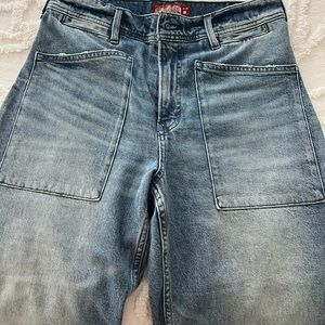 Lucky Brand Legend Patch Pocket Wide Leg Crop